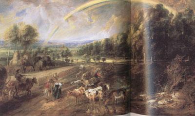 Peter Paul Rubens Landscape with a Rainbow (mk01) oil painting picture